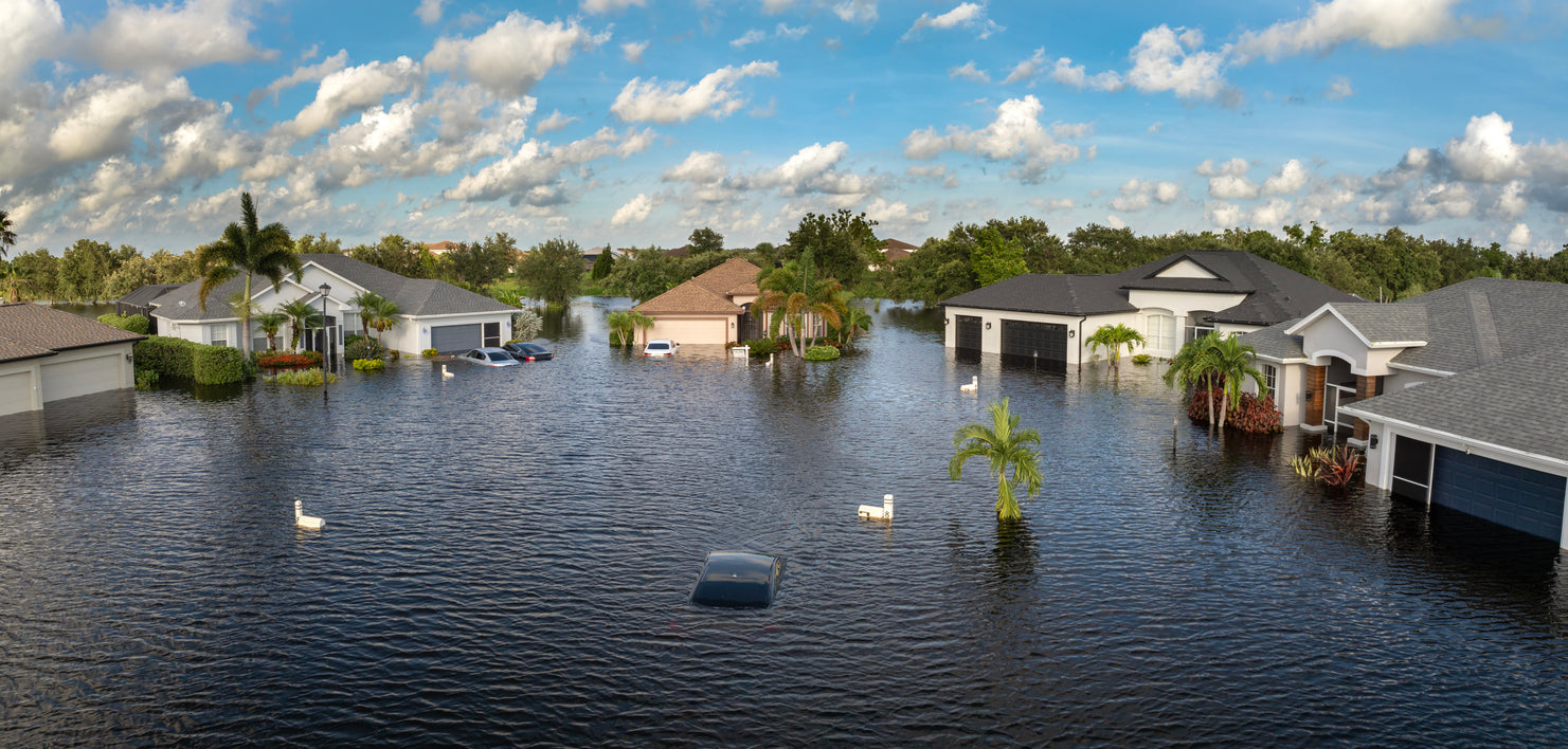 Florida homes flooded after a hurricane
