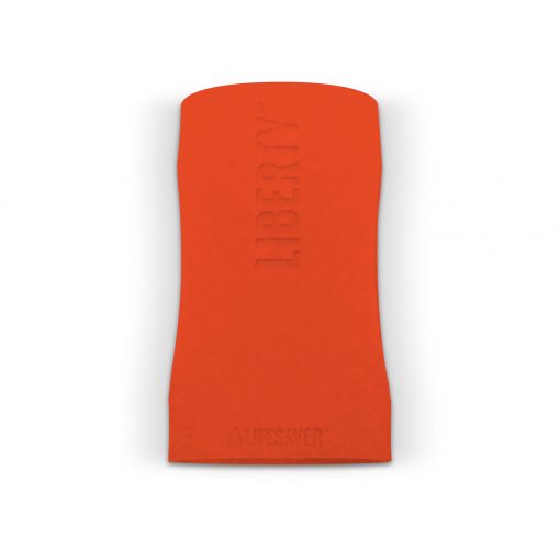 Orange sleeve with 'LIBERTY' branding on a white background