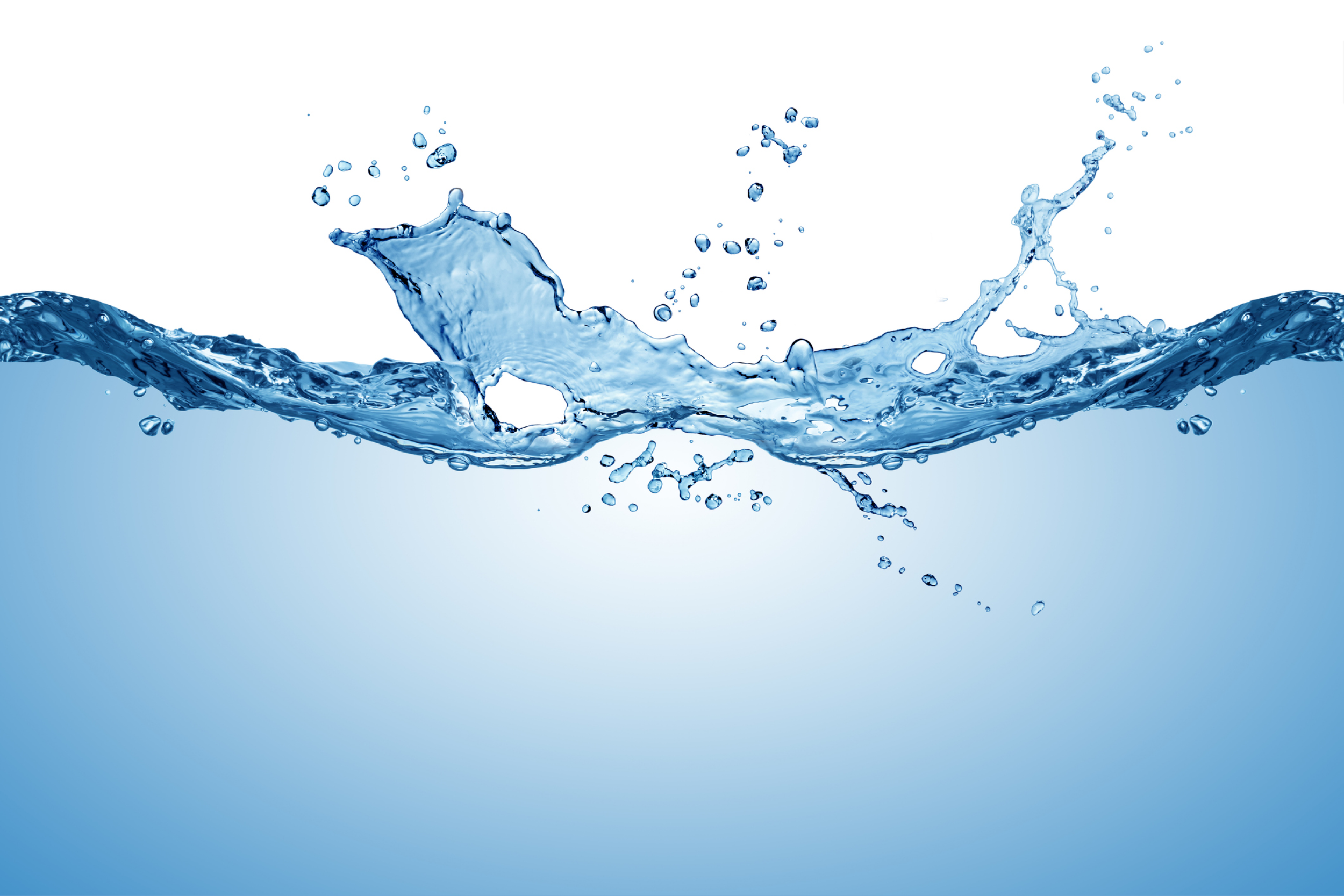Clear water splash background